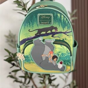Loungefly Green Junglebook Silhouette Mini Backpack